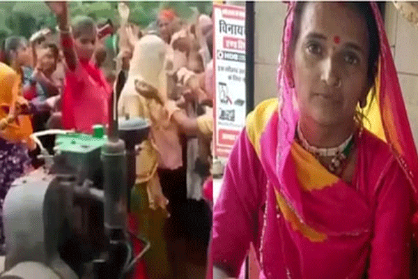 Woman trapped in generator Woman trapped in generator